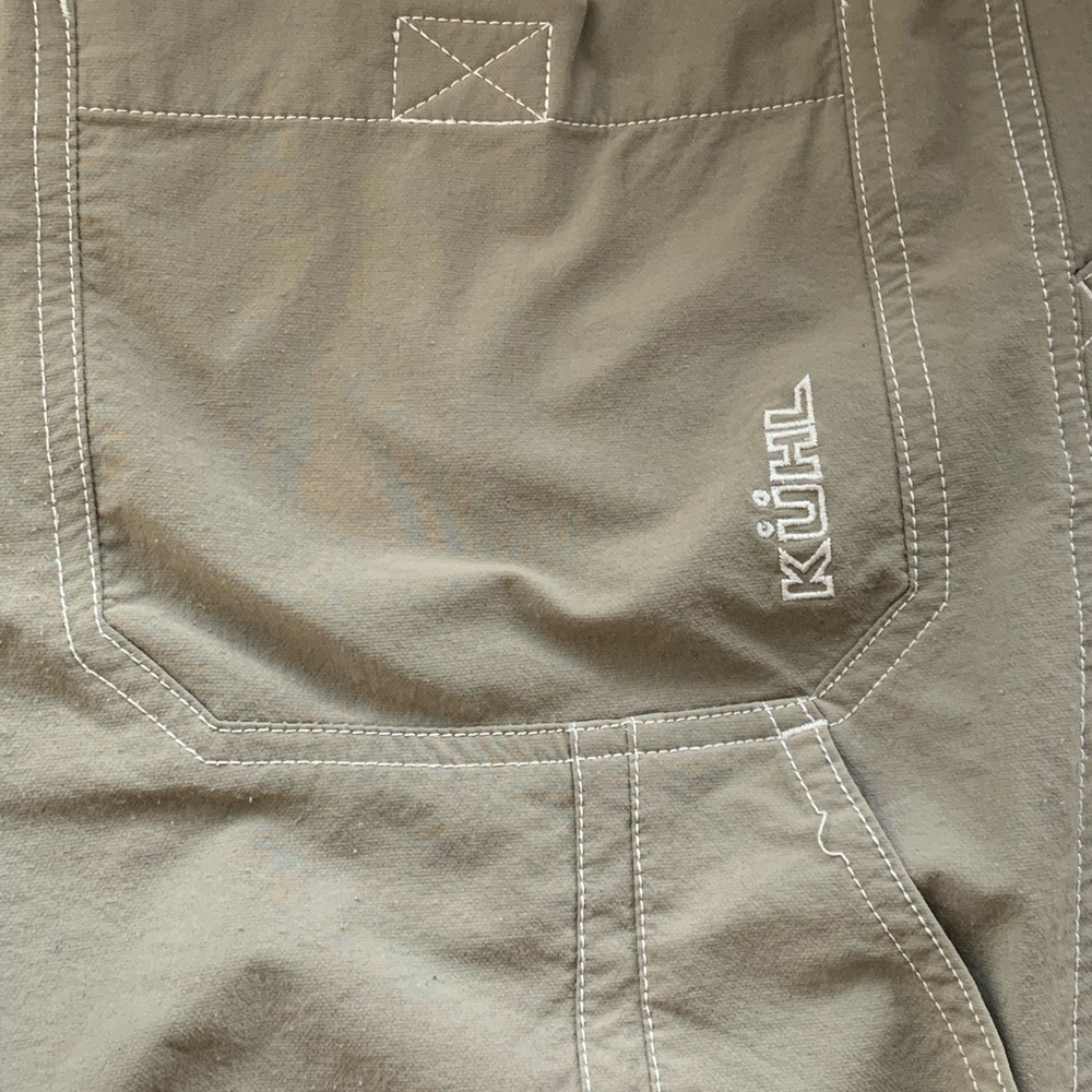 KÜHL Men’s Green Cargo Shorts Size 34 Outdoor Hiking Utility Casual - Picture 5 of 12